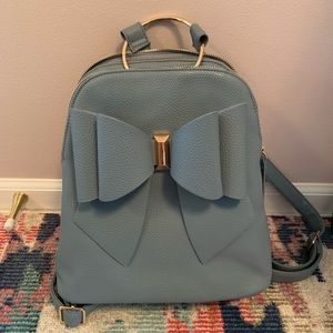 Dusty blue backpack